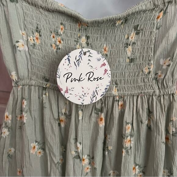 Pink Rose Maxi Dress NEW Women’s Small - Picture 8 of 11